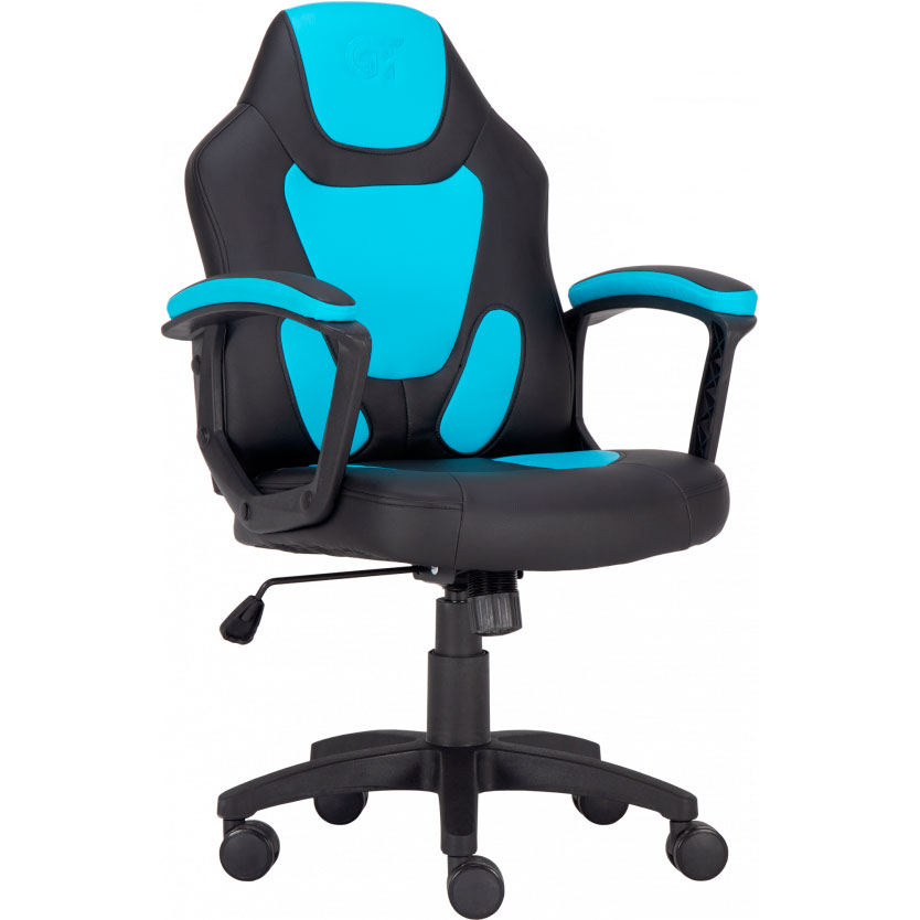 Геймерське крісло GT Racer X-1414 Black/Light Blue фото №2