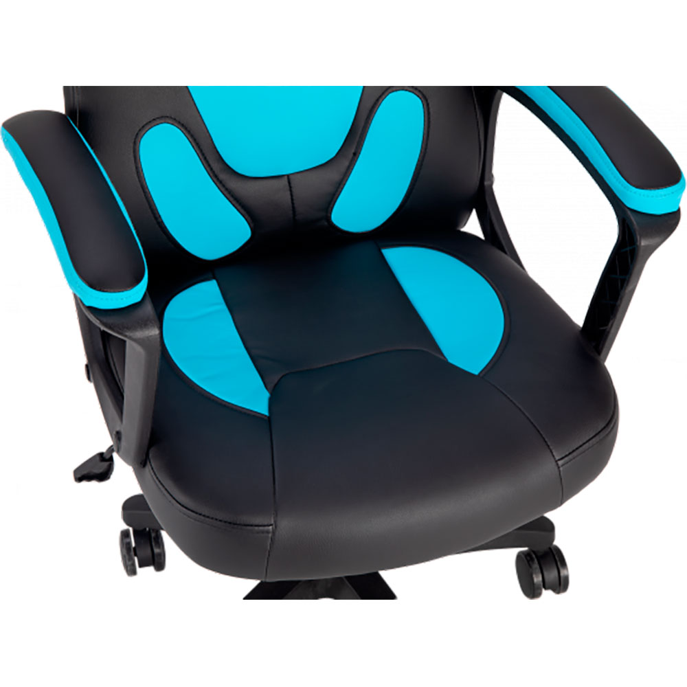 Геймерське крісло GT Racer X-1414 Black/Light Blue фото №5