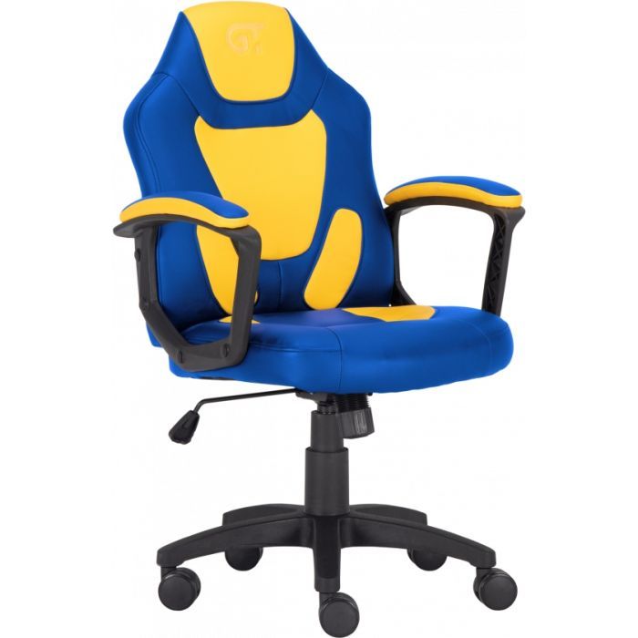Геймерське крісло GT Racer X-1414 Blue/Yellow фото №2