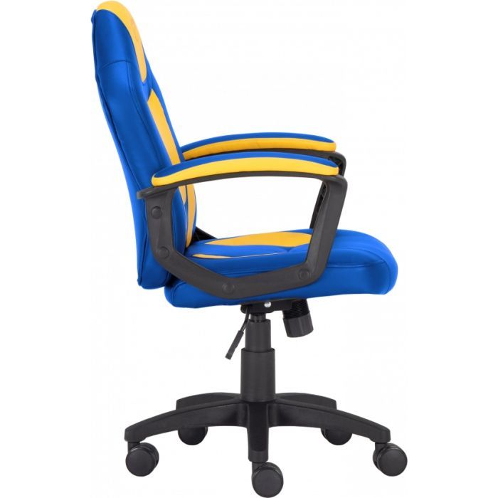 Геймерське крісло GT Racer X-1414 Blue/Yellow фото №3