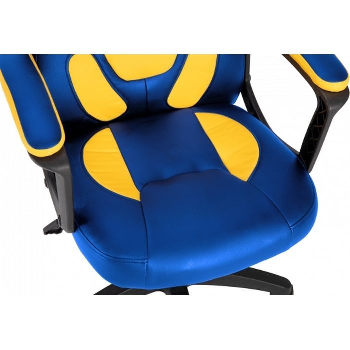 Геймерське крісло GT Racer X-1414 Blue/Yellow фото №4