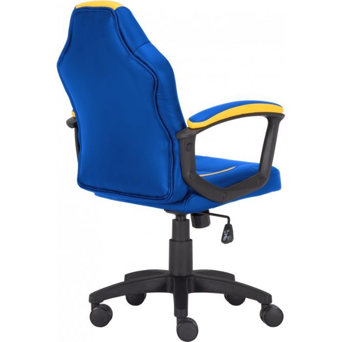 Геймерське крісло GT Racer X-1414 Blue/Yellow фото №5