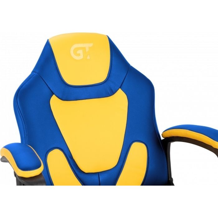 Геймерське крісло GT Racer X-1414 Blue/Yellow фото №6