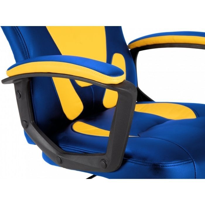 Геймерське крісло GT Racer X-1414 Blue/Yellow фото №7