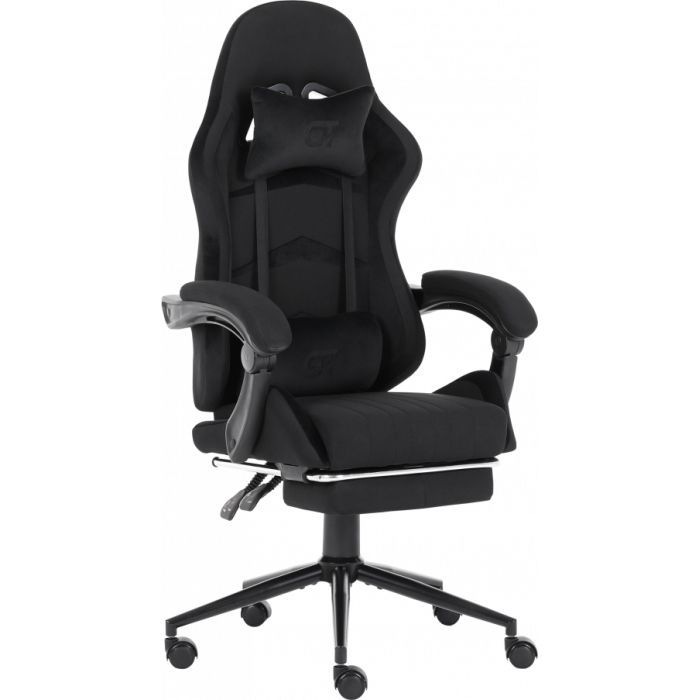 Геймерське крісло GT Racer X-2324 Black Suede (X-2324 Fabric Black Suede) фото №2