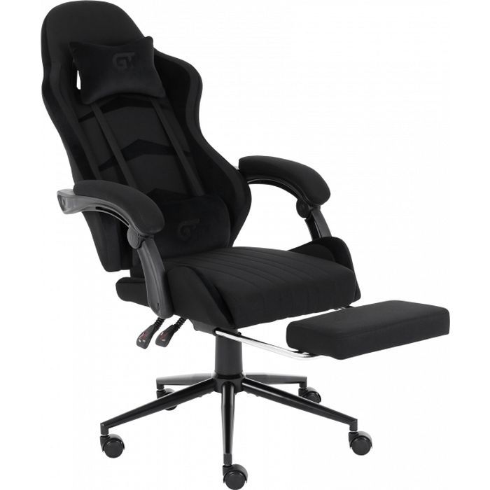 Геймерське крісло GT Racer X-2324 Black Suede (X-2324 Fabric Black Suede) фото №4