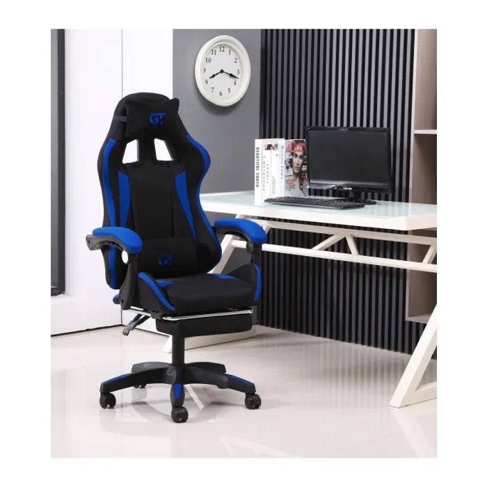 Геймерське крісло GT Racer X-2324 Black/Blue (X-2324 Fabric Black/Blue) фото №5