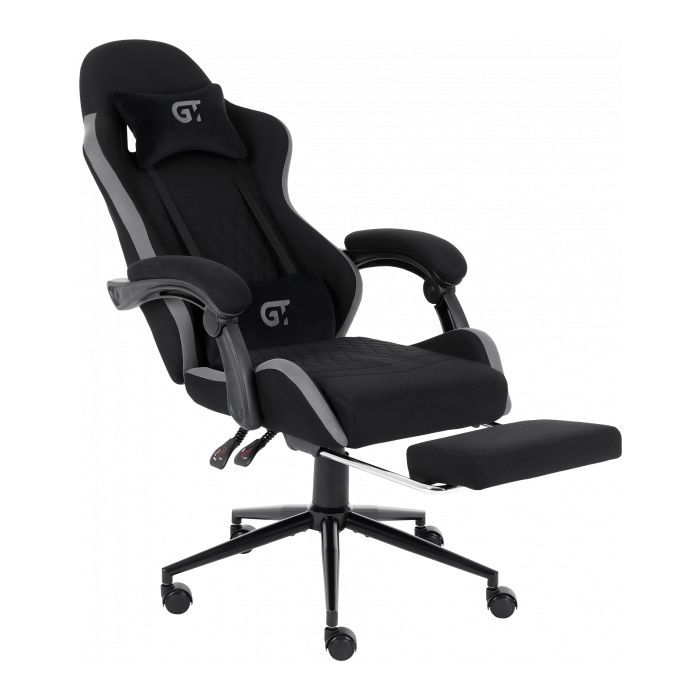 Геймерское кресло GT Racer X-2324 Black/Gray (X-2324 Fabric Black/Gray) фото №4