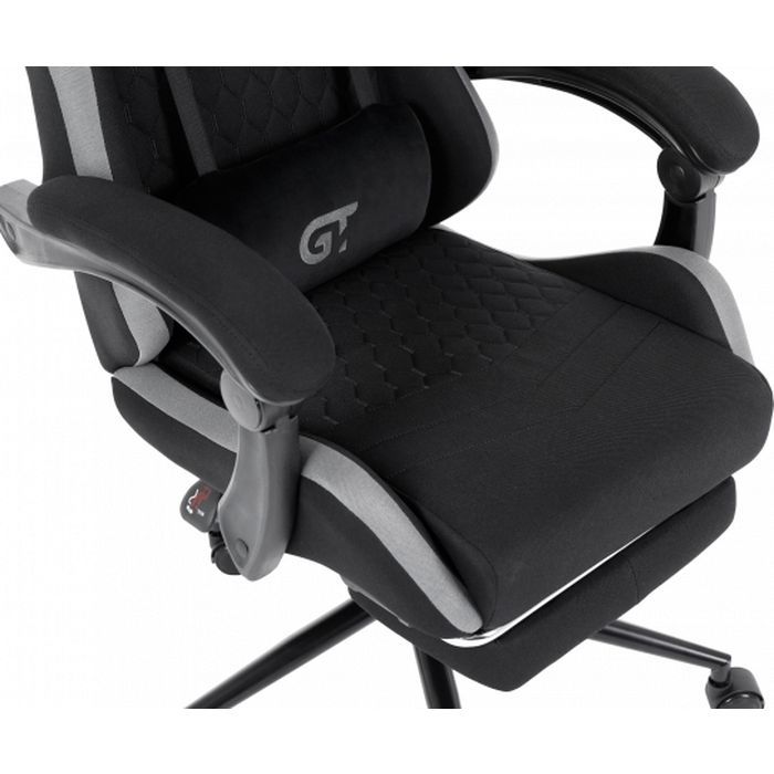 Геймерское кресло GT Racer X-2324 Black/Gray (X-2324 Fabric Black/Gray) фото №5