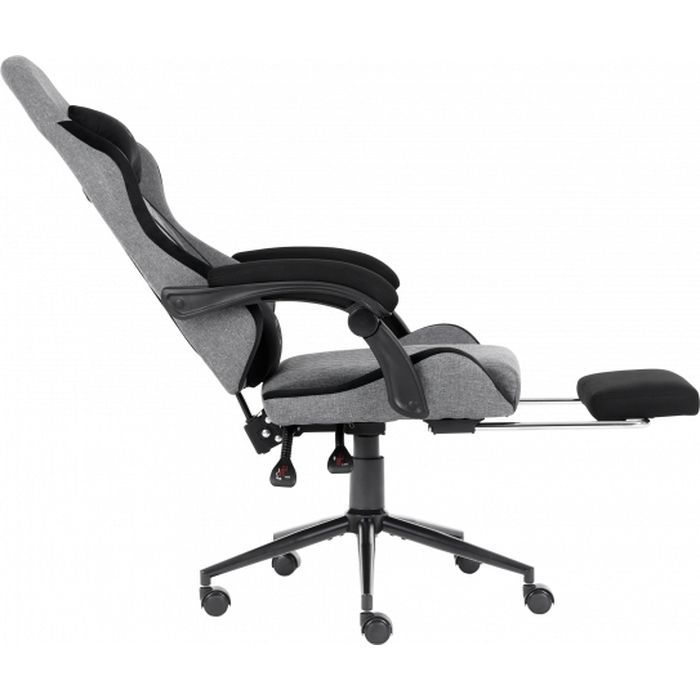 Геймерське крісло GT Racer X-2324 Gray/Black (X-2324 Fabric Gray/Black Suede) фото №3