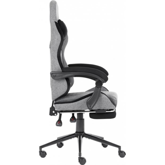 Геймерське крісло GT Racer X-2324 Gray/Black (X-2324 Fabric Gray/Black Suede) фото №4