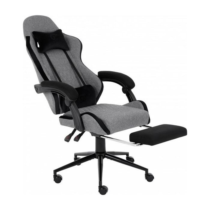 Геймерське крісло GT Racer X-2324 Gray/Black (X-2324 Fabric Gray/Black Suede) фото №5