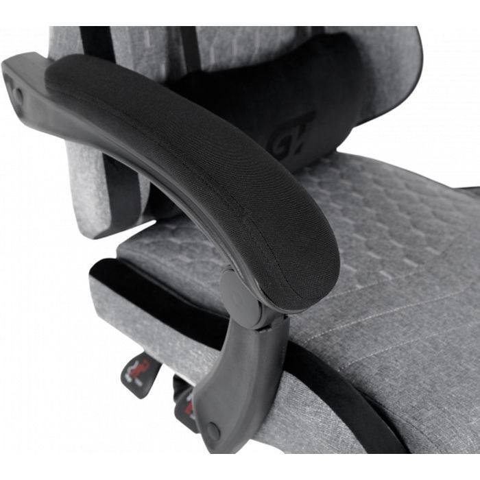 Геймерське крісло GT Racer X-2324 Gray/Black (X-2324 Fabric Gray/Black Suede) фото №7
