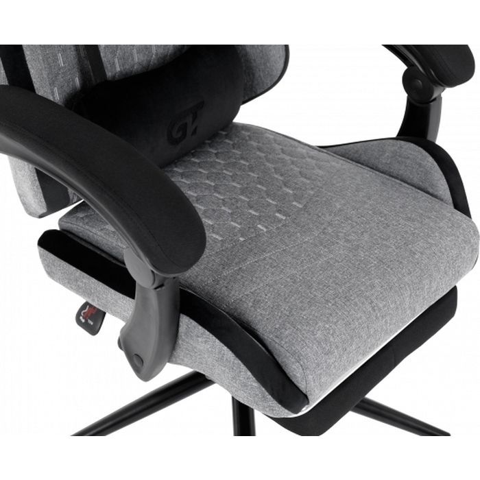 Геймерське крісло GT Racer X-2324 Gray/Black (X-2324 Fabric Gray/Black Suede) фото №8