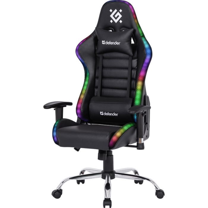Геймерське крісло Defender Ultimate RGB Black (64355)