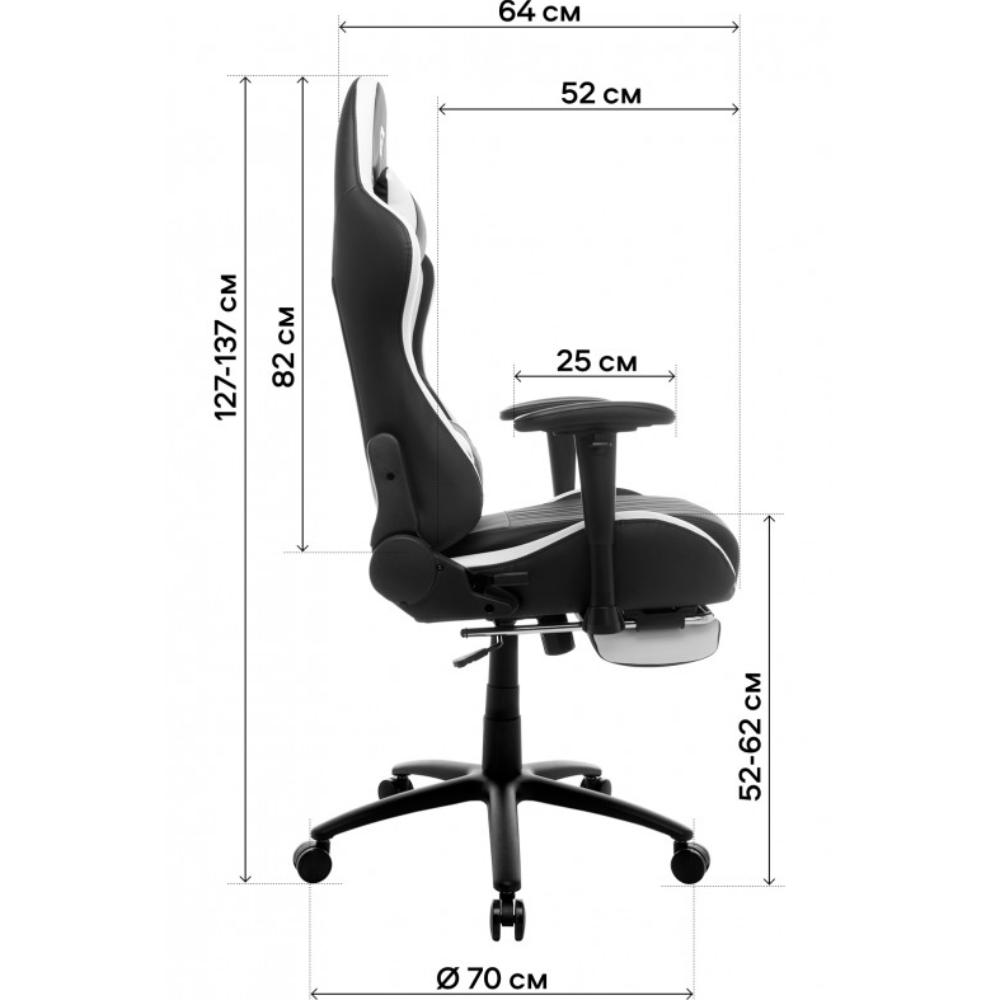 Геймерське крісло GT Racer X-2534-F Gray/Black Suede (X-2534-F Fabric Gray/Black Suede) фото №15