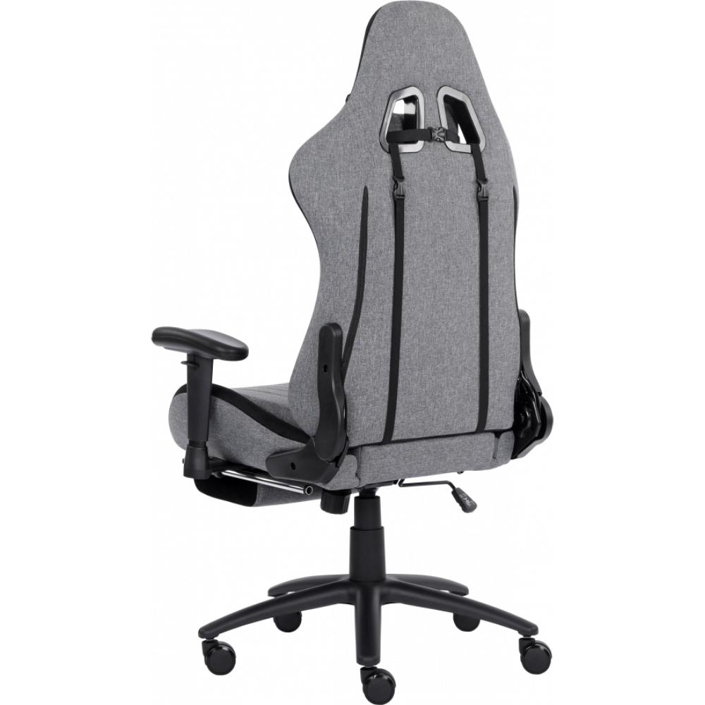 Геймерське крісло GT Racer X-2534-F Gray/Black Suede (X-2534-F Fabric Gray/Black Suede) фото №5