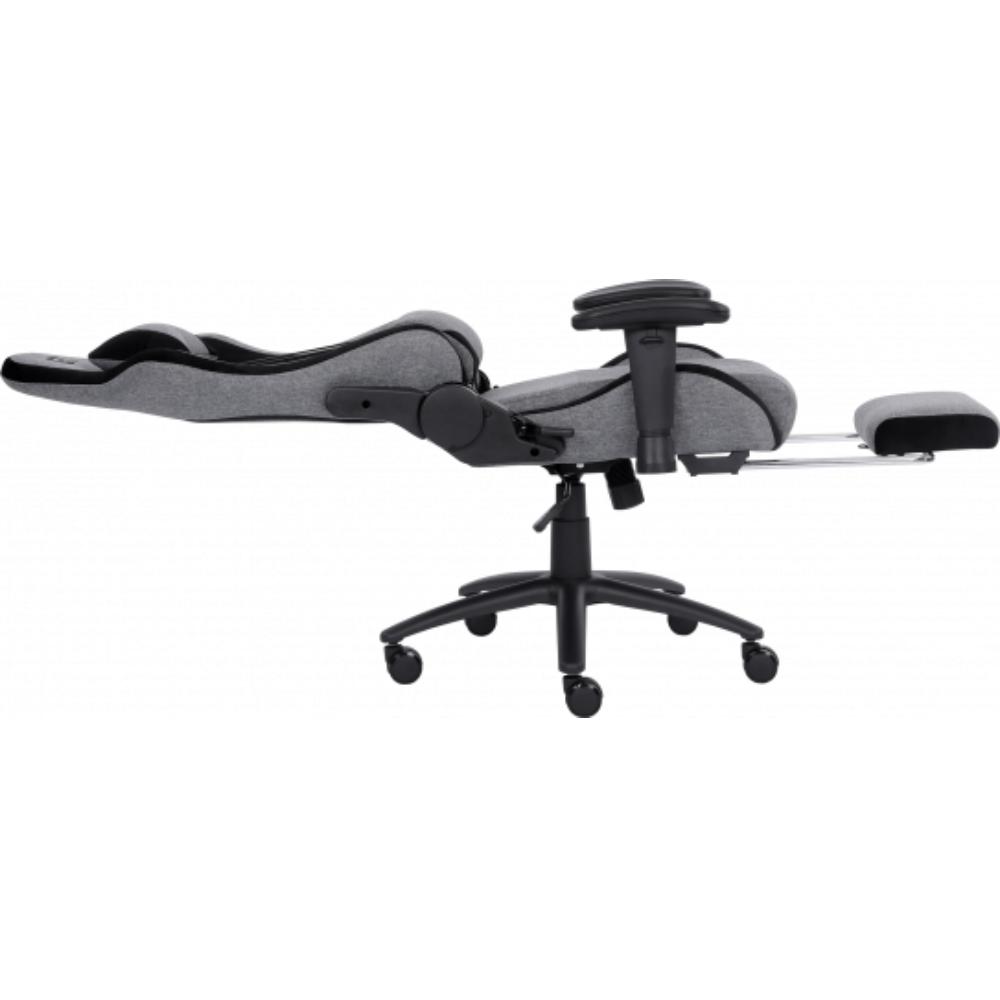 Геймерське крісло GT Racer X-2534-F Gray/Black Suede (X-2534-F Fabric Gray/Black Suede) фото №7