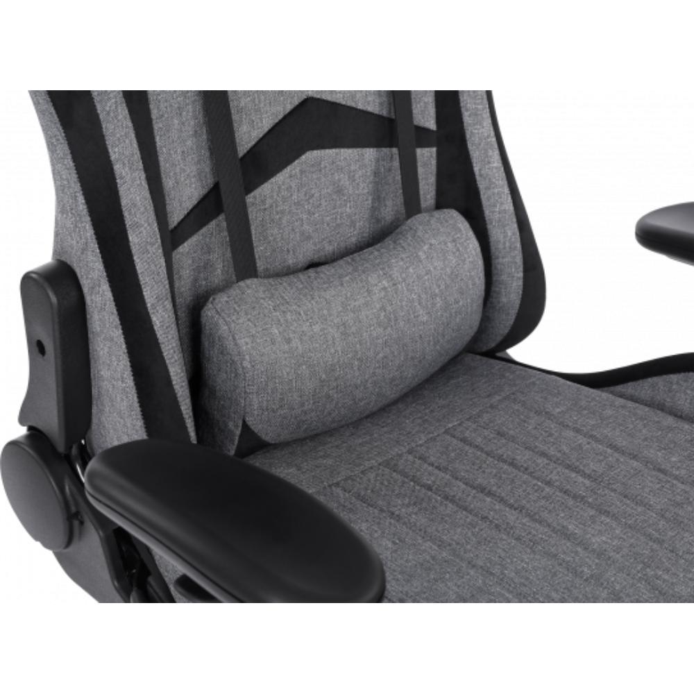 Геймерське крісло GT Racer X-2534-F Gray/Black Suede (X-2534-F Fabric Gray/Black Suede) фото №8