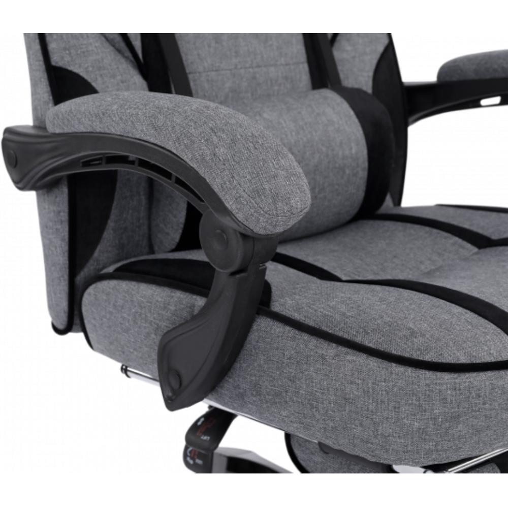 Геймерське крісло GT Racer X-2749-1 Gray/Black Suede (X-2749-1 Fabric Gray/Black Suede) фото №10