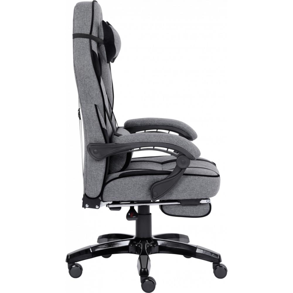 Геймерське крісло GT Racer X-2749-1 Gray/Black Suede (X-2749-1 Fabric Gray/Black Suede) фото №3