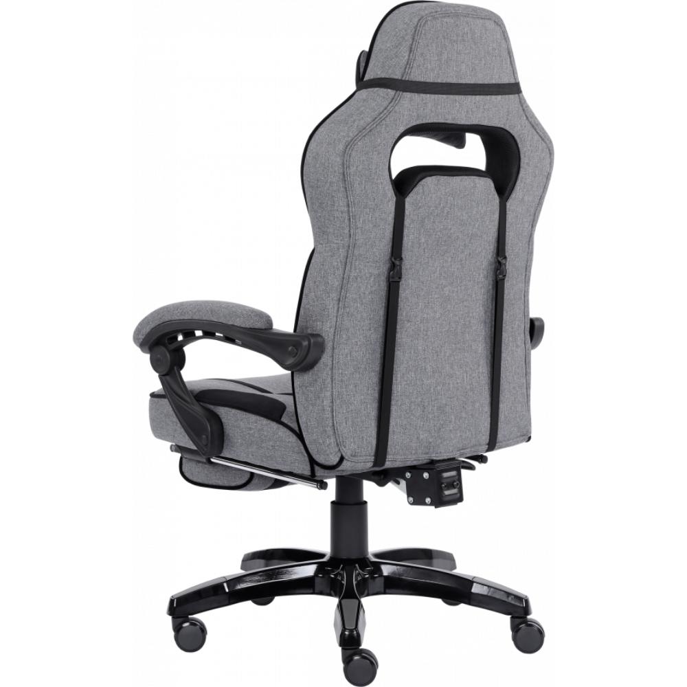 Геймерське крісло GT Racer X-2749-1 Gray/Black Suede (X-2749-1 Fabric Gray/Black Suede) фото №6
