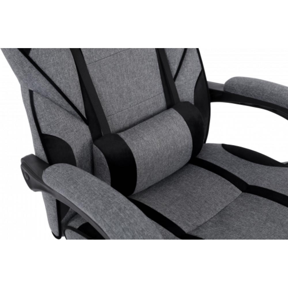 Геймерське крісло GT Racer X-2749-1 Gray/Black Suede (X-2749-1 Fabric Gray/Black Suede) фото №8