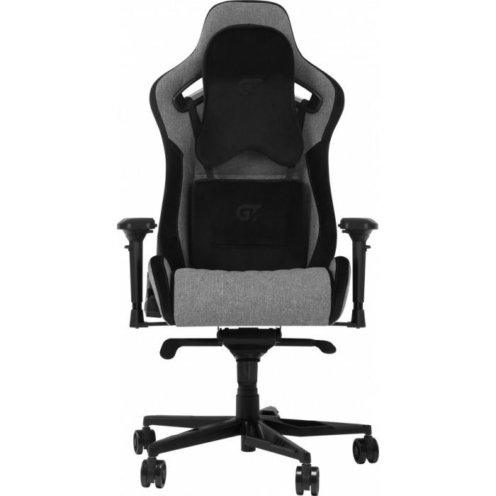 Геймерське крісло GT Racer X-0724 Fabric Gray/Black Suede