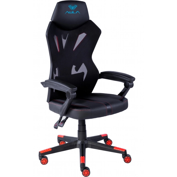 Геймерське крісло Aula F010 Gaming Chair Black/Red (6948391286228) фото №2
