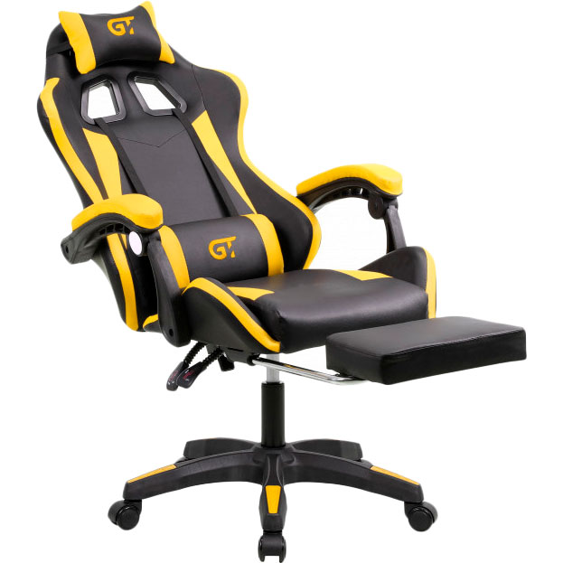 Геймерське крісло GT Racer X-2323 Black/Yellow фото №2