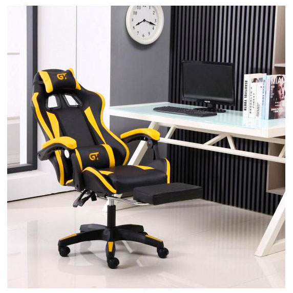 Геймерське крісло GT Racer X-2323 Black/Yellow фото №6