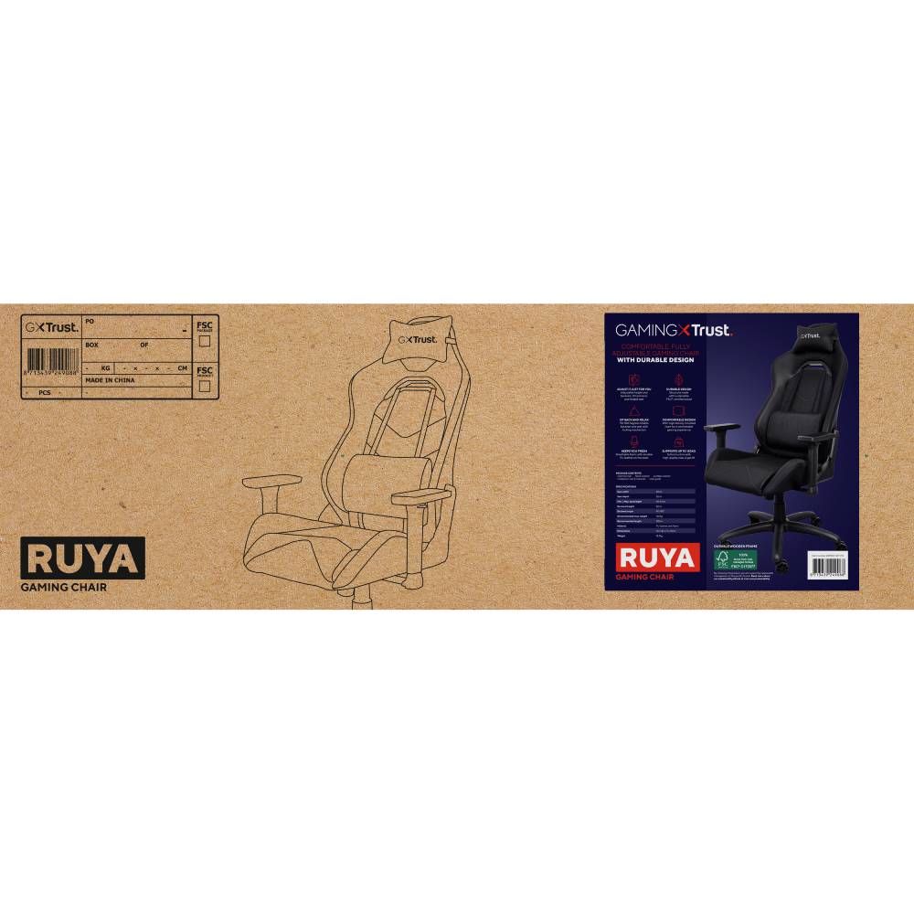 Геймерське крісло Trust GXT714 Ruya Eco Black (24908) фото №7