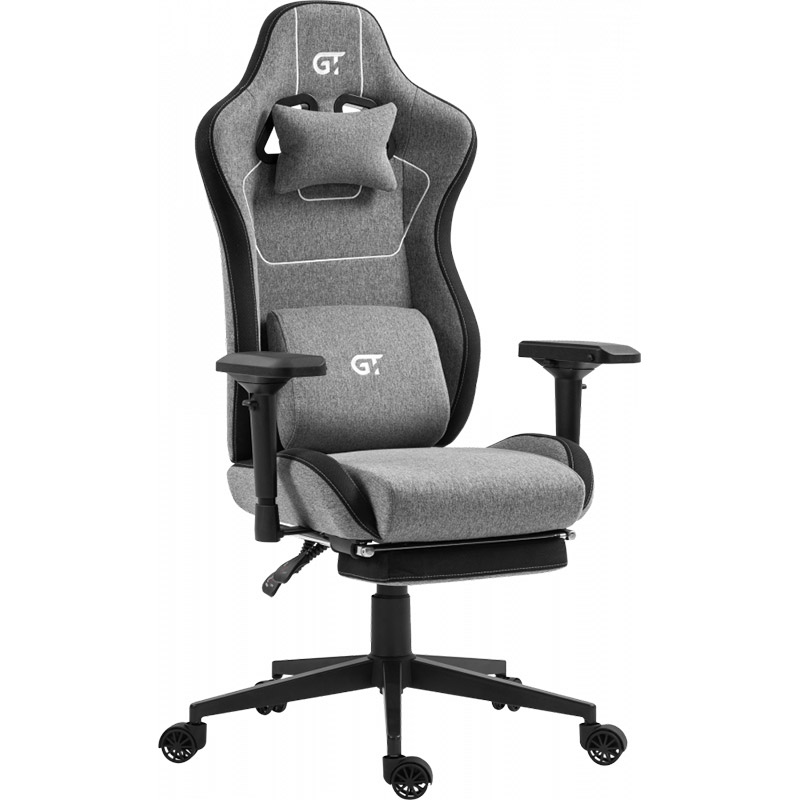 Геймерське крісло GT Racer X-2305 Gray/Black (X-2305 Fabric Gray/Black) фото №2