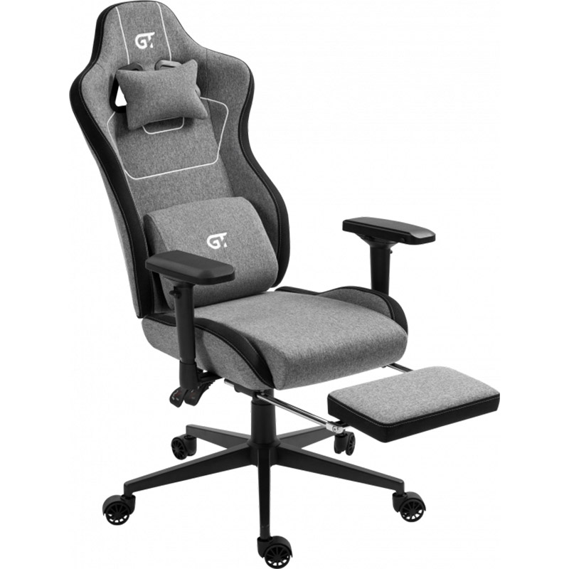 Геймерське крісло GT Racer X-2305 Gray/Black (X-2305 Fabric Gray/Black) фото №3