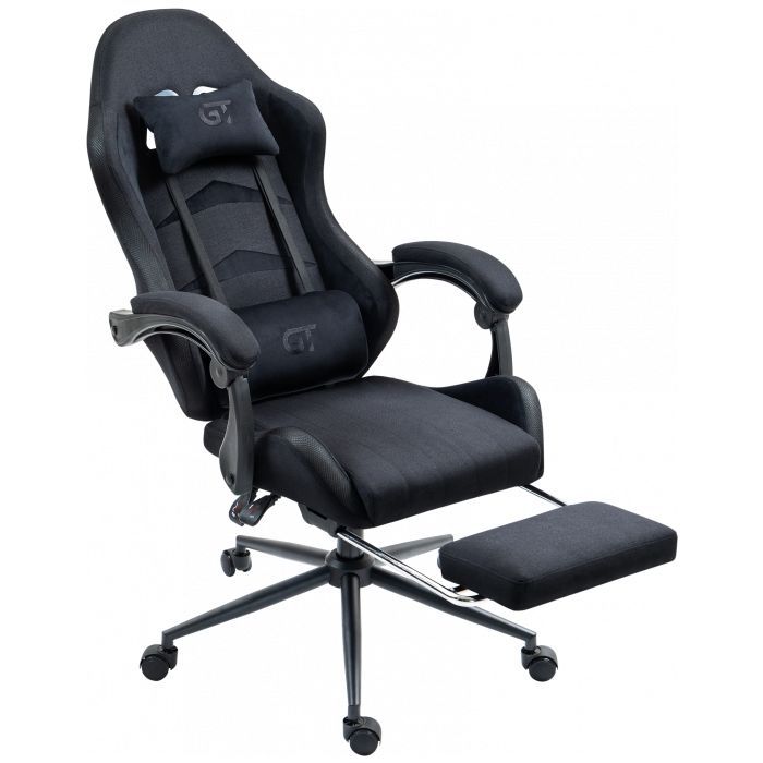 Геймерське крісло GT Racer X-2325 Fabric Black LED (X-2325 Fabric Black L) фото №3