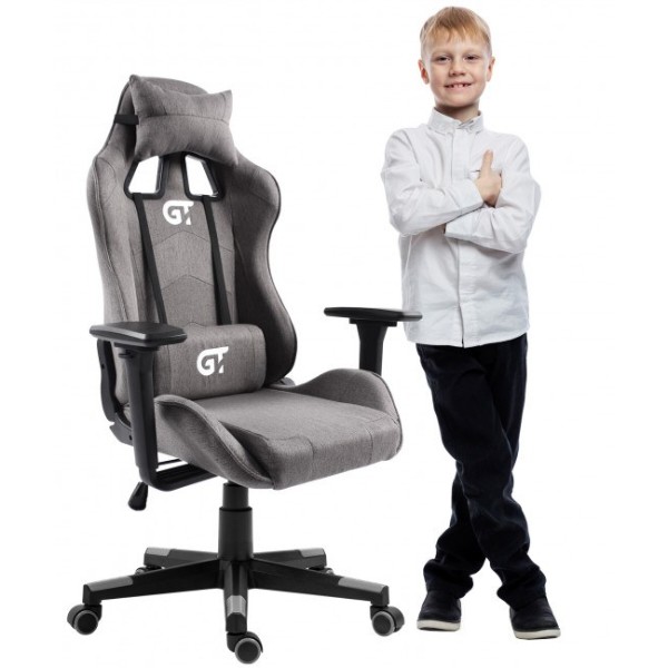 Геймерське крісло GT Racer X-5934-B Gray (X-5934-B Kids Fabric Gray) фото №3