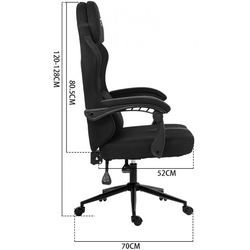 Геймерське крісло GT Racer X-2326 Black/Blue (X-2326 Fabric Black/Blue) фото №6