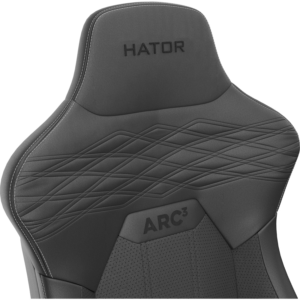 Геймерське крісло HATOR Arc 3 XL PU Black (HTC3400XL) фото №8