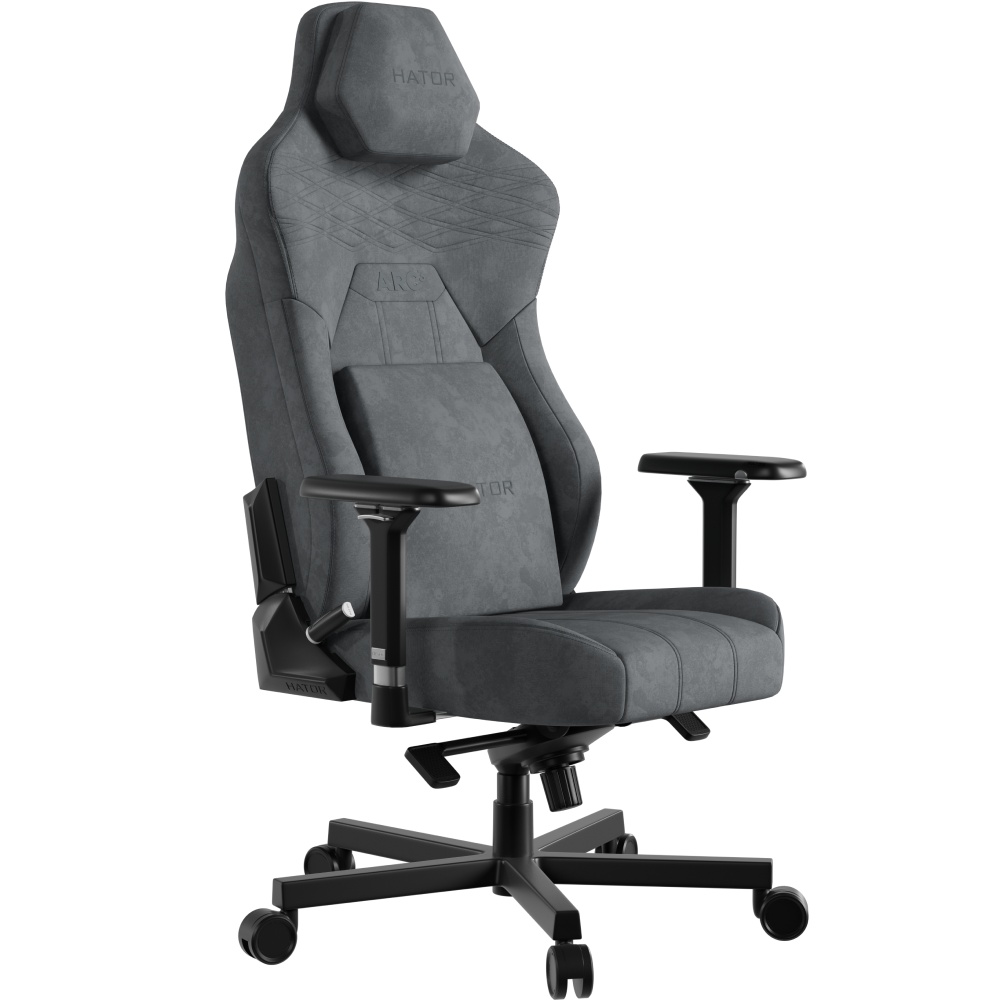 Геймерське крісло HATOR Arc 3 XL Velour Grey (HTC3446XL) фото №3