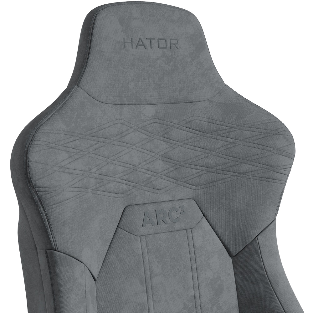 Геймерське крісло HATOR Arc 3 XL Velour Grey (HTC3446XL) фото №8
