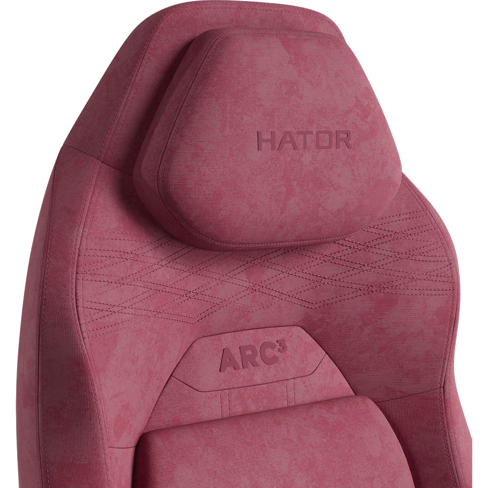 Геймерське крісло HATOR Arc 3 S Velour Orchid Pink (HTC3444S) фото №7