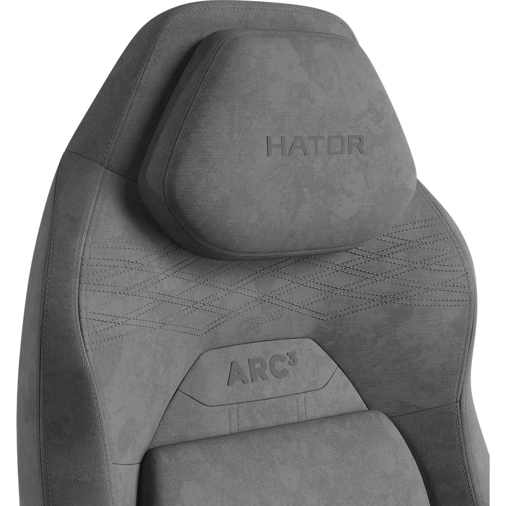 Геймерське крісло HATOR Arc 3 S Velour Grey (HTC3446S) фото №8