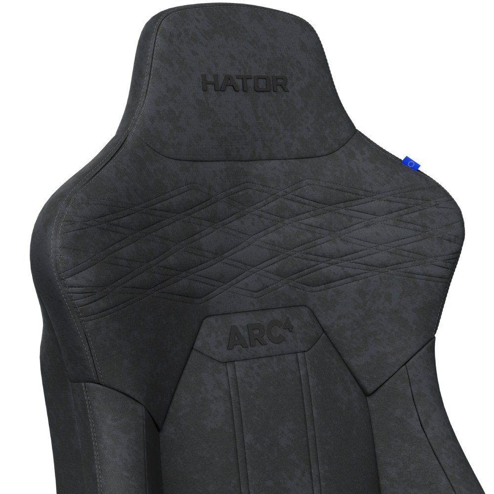 Геймерське крісло HATOR Arc 4 XXL Velour Black (HTC4440XXL) фото №12