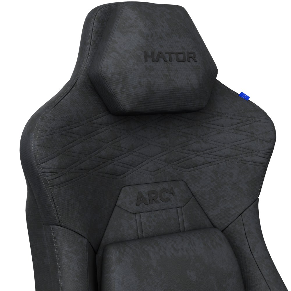 Геймерське крісло HATOR Arc 4 XXL Velour Black (HTC4440XXL) фото №11