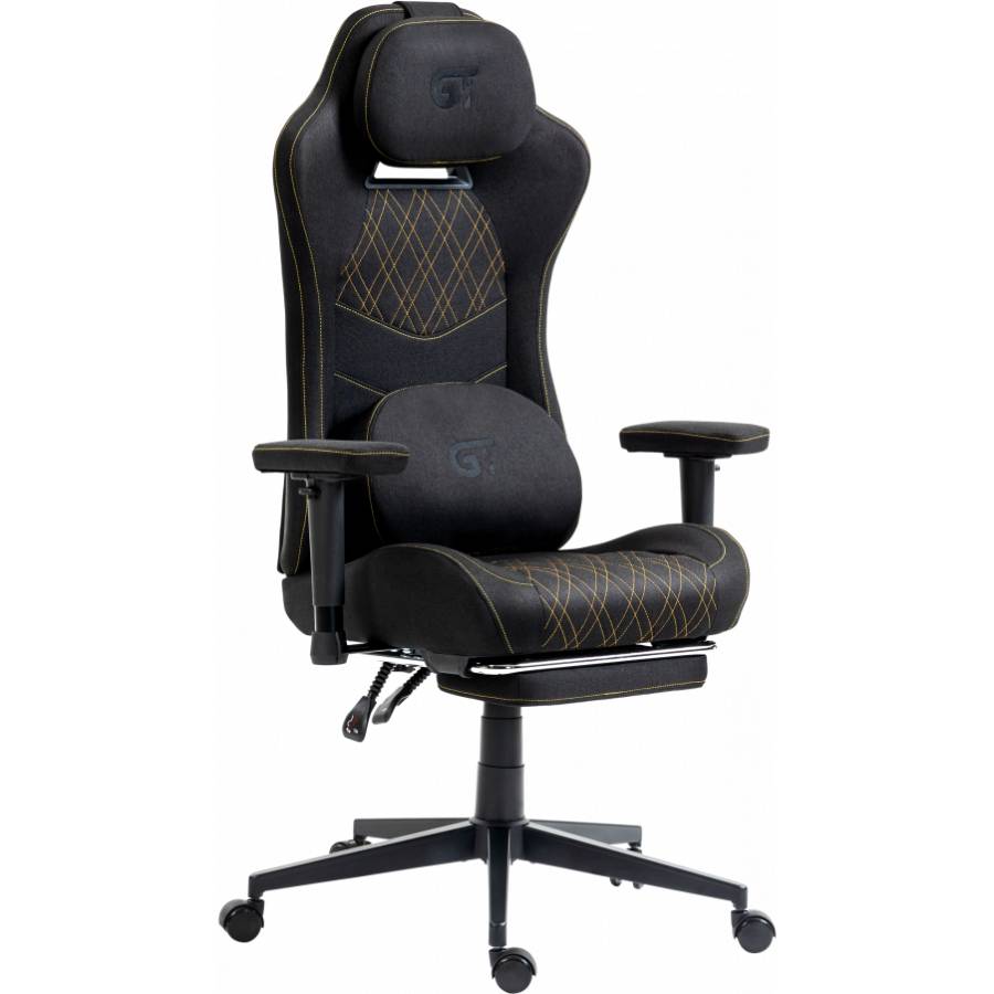Геймерское кресло GT Racer X-2407 Black/Orange (X-2407 Fabric Black/Orange) фото №2