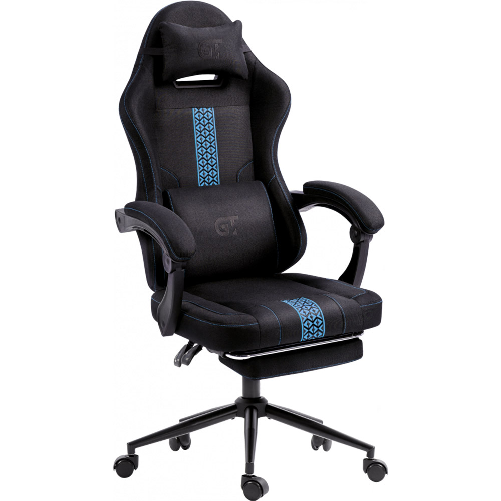 Геймерское кресло GT Racer X-2331 Black/Blue (X-2331 Fabric Black/Blue) фото №3