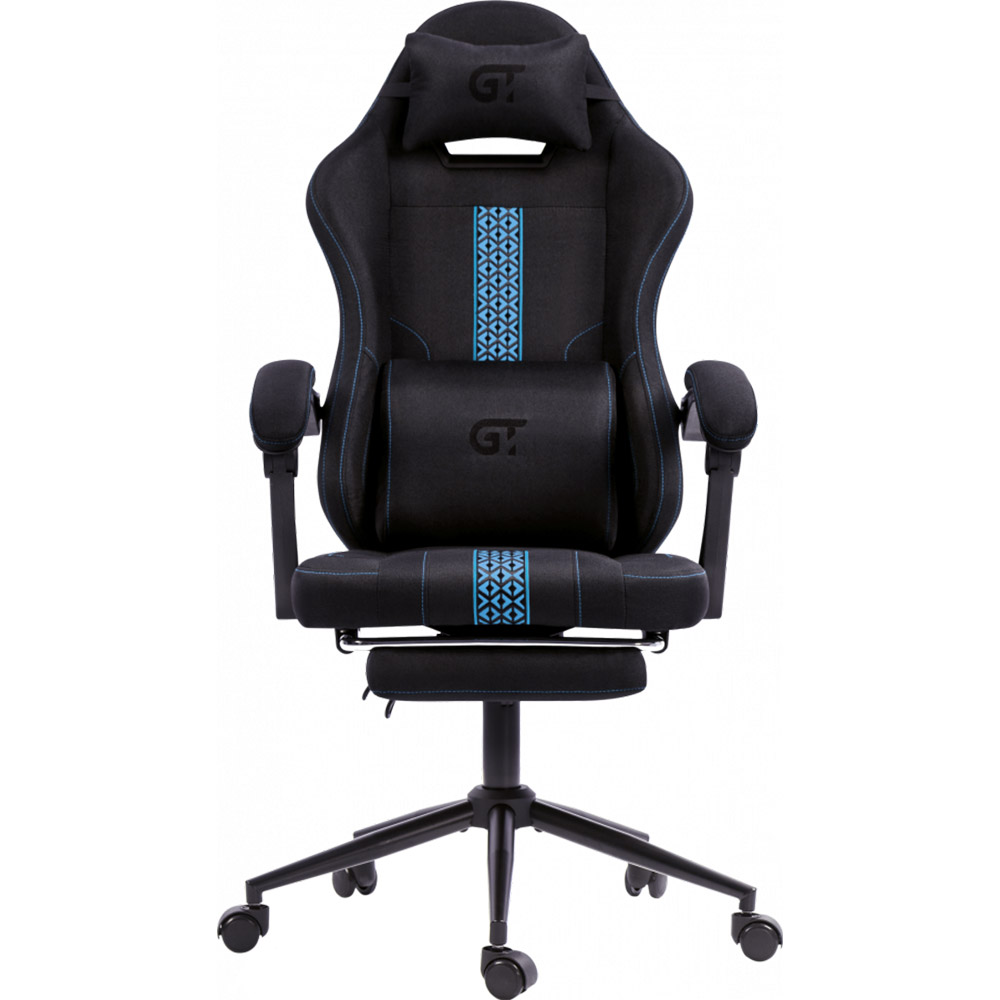 Геймерское кресло GT Racer X-2331 Black/Blue (X-2331 Fabric Black/Blue) фото №2
