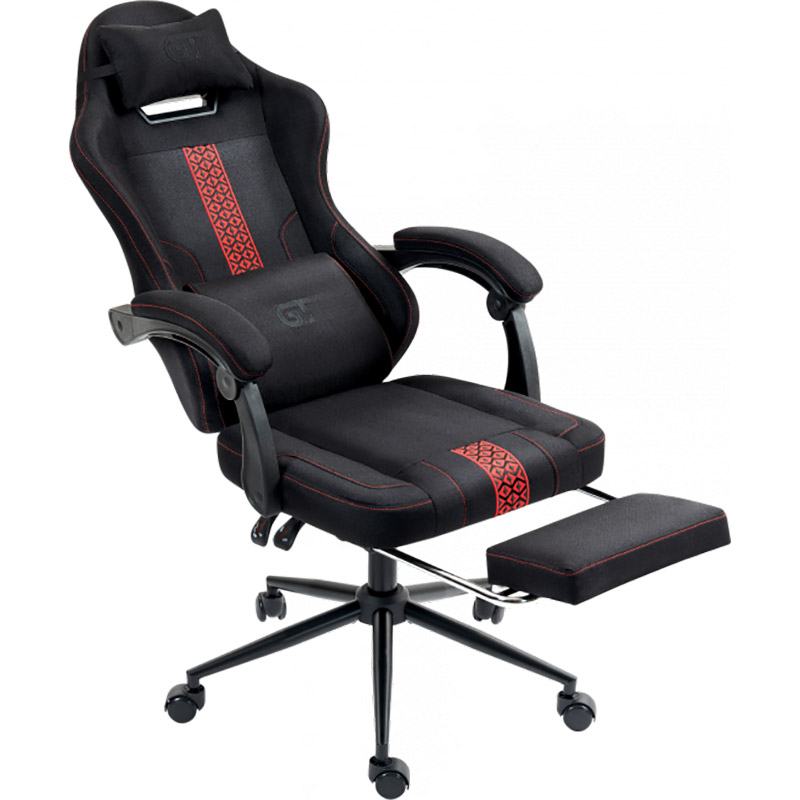 Геймерское кресло GT Racer X-2331 Black/Red (X-2331 Fabric Black/Red) фото №5