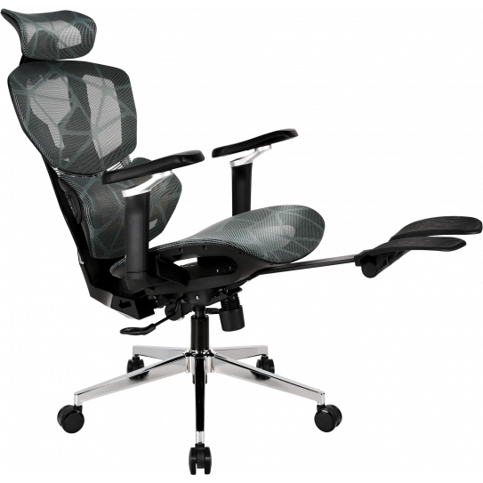 Геймерське крісло GT Racer X-7002 Black/Black/Green (X-7002 Black/Black/Green (Massage)) фото №4