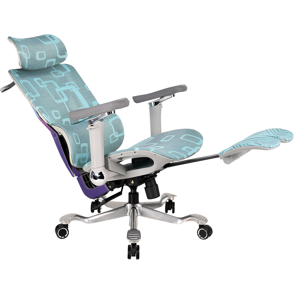 Геймерське крісло GT Racer X-900 Gray/Violet/Blue фото №4